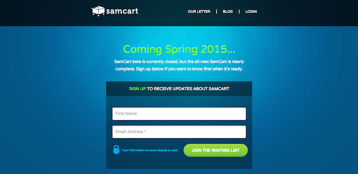 SamCart Reg Page